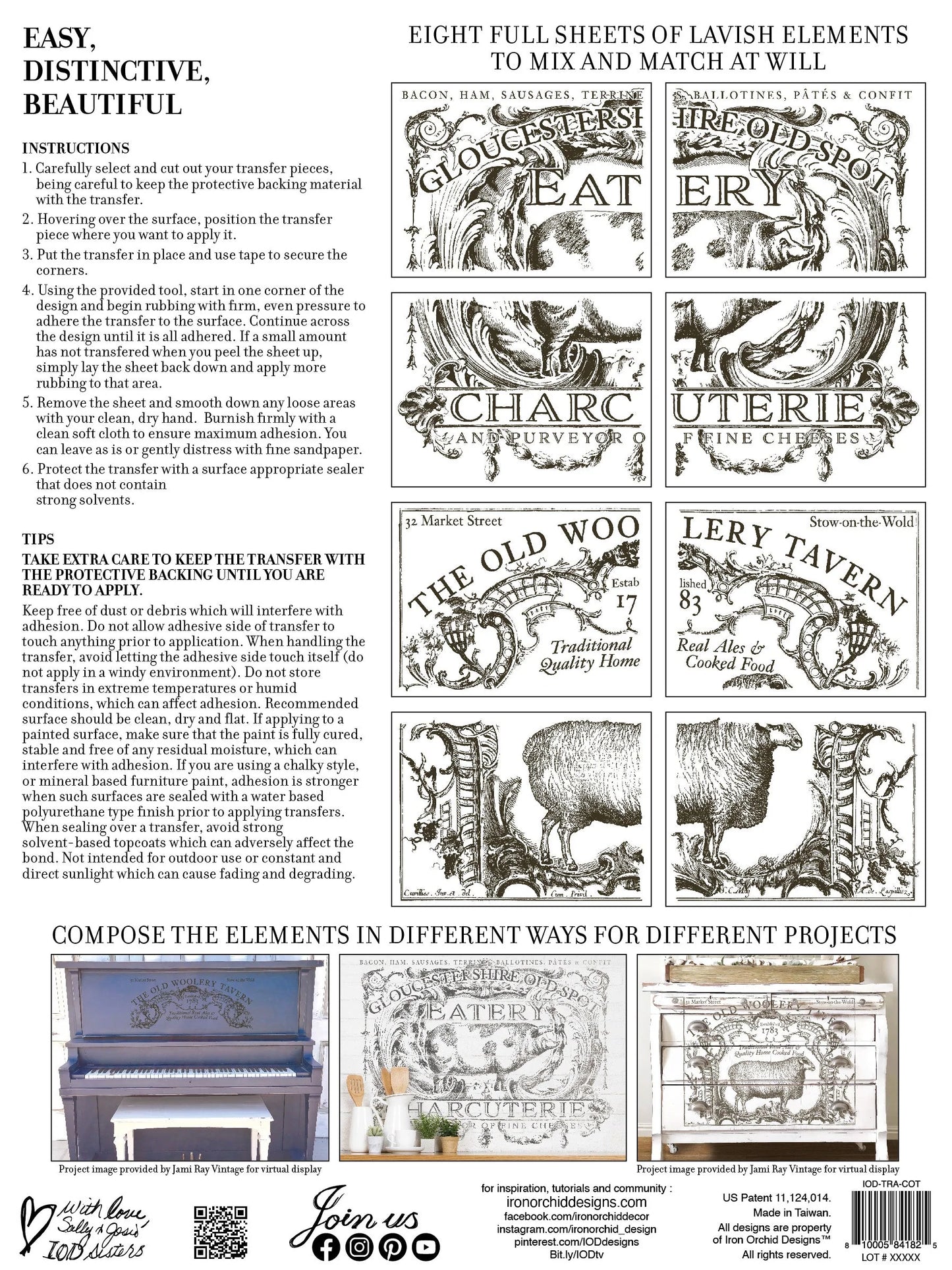 Cotswolds IOD Transfer 12x16 Pad