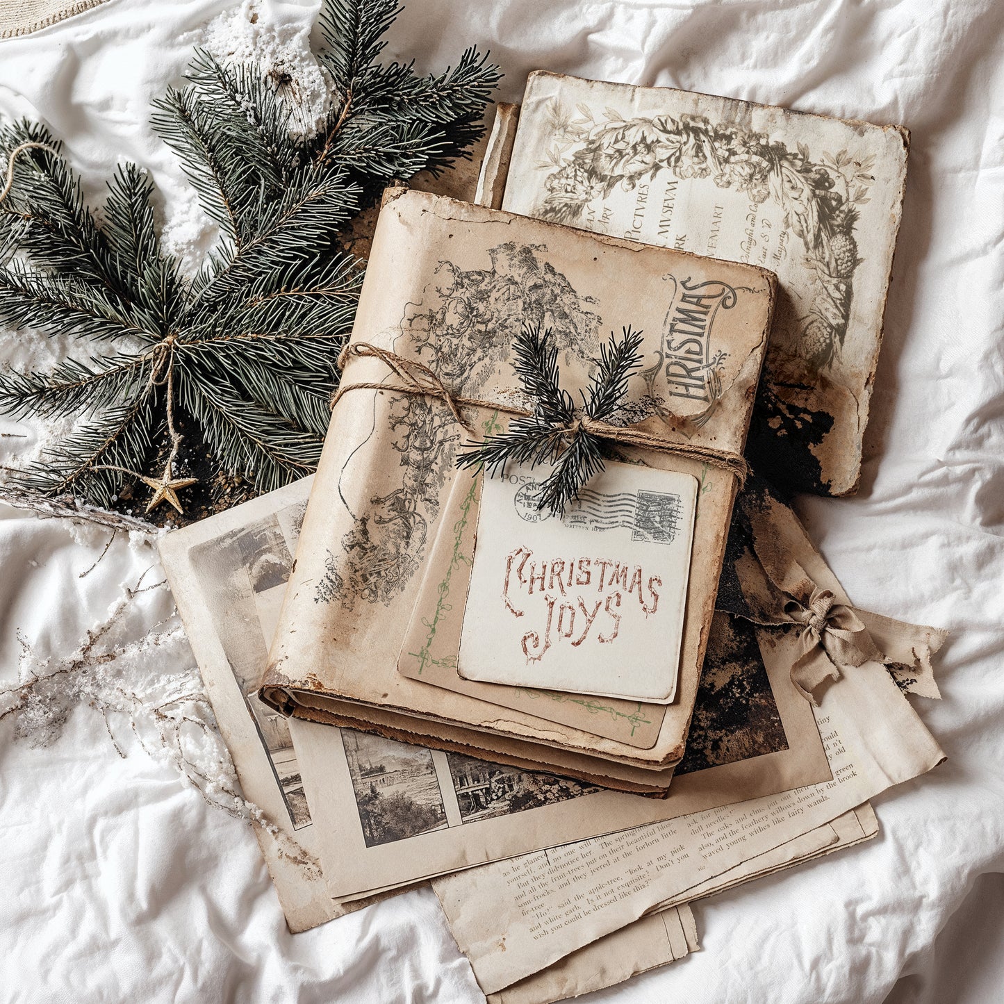 Christmas Post Decor Stamp