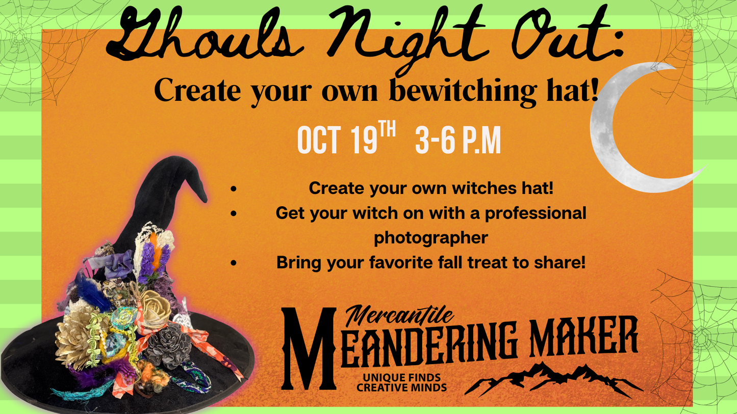 Ghouls Night Out! Create your own bewitching hat