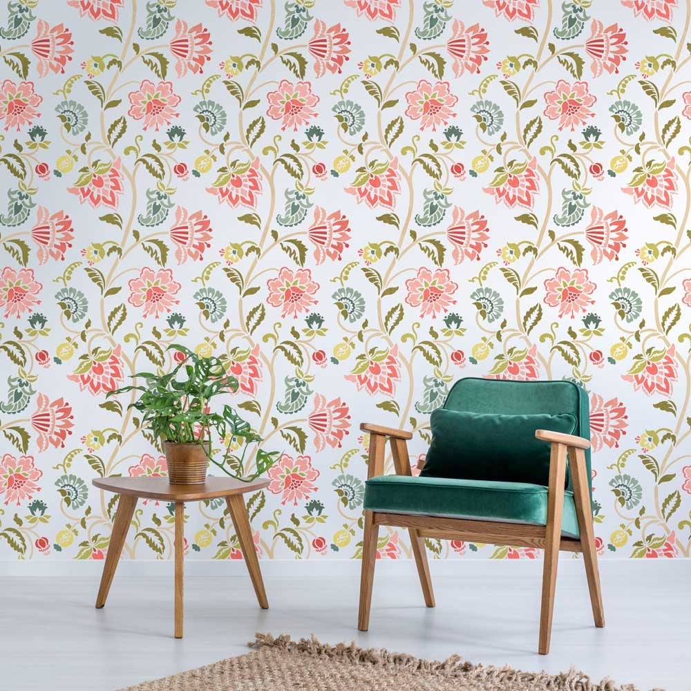 Jacobean Allover Wall Stencil