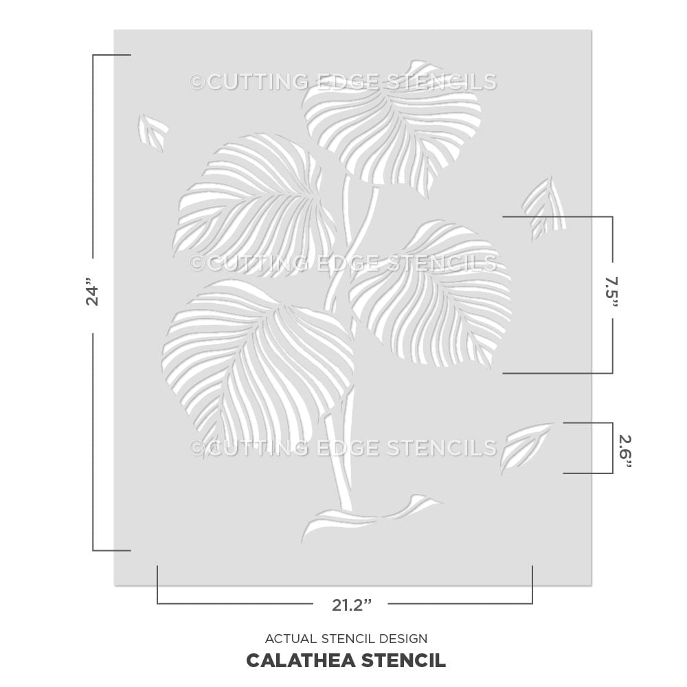Calathea Wall Stencil