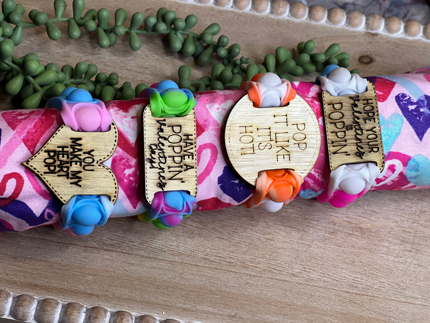 Valentines "Pop It' bracelet