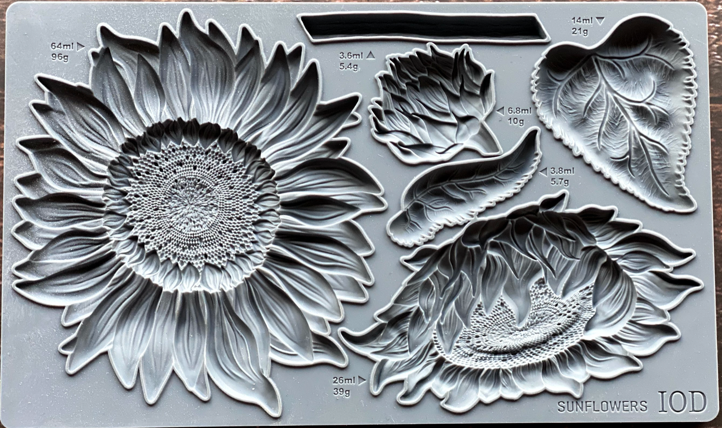 SUNFLOWERS 6X10 IOD MOULDS