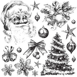 HOLLY JOLLY 12×12 IOD STAMP