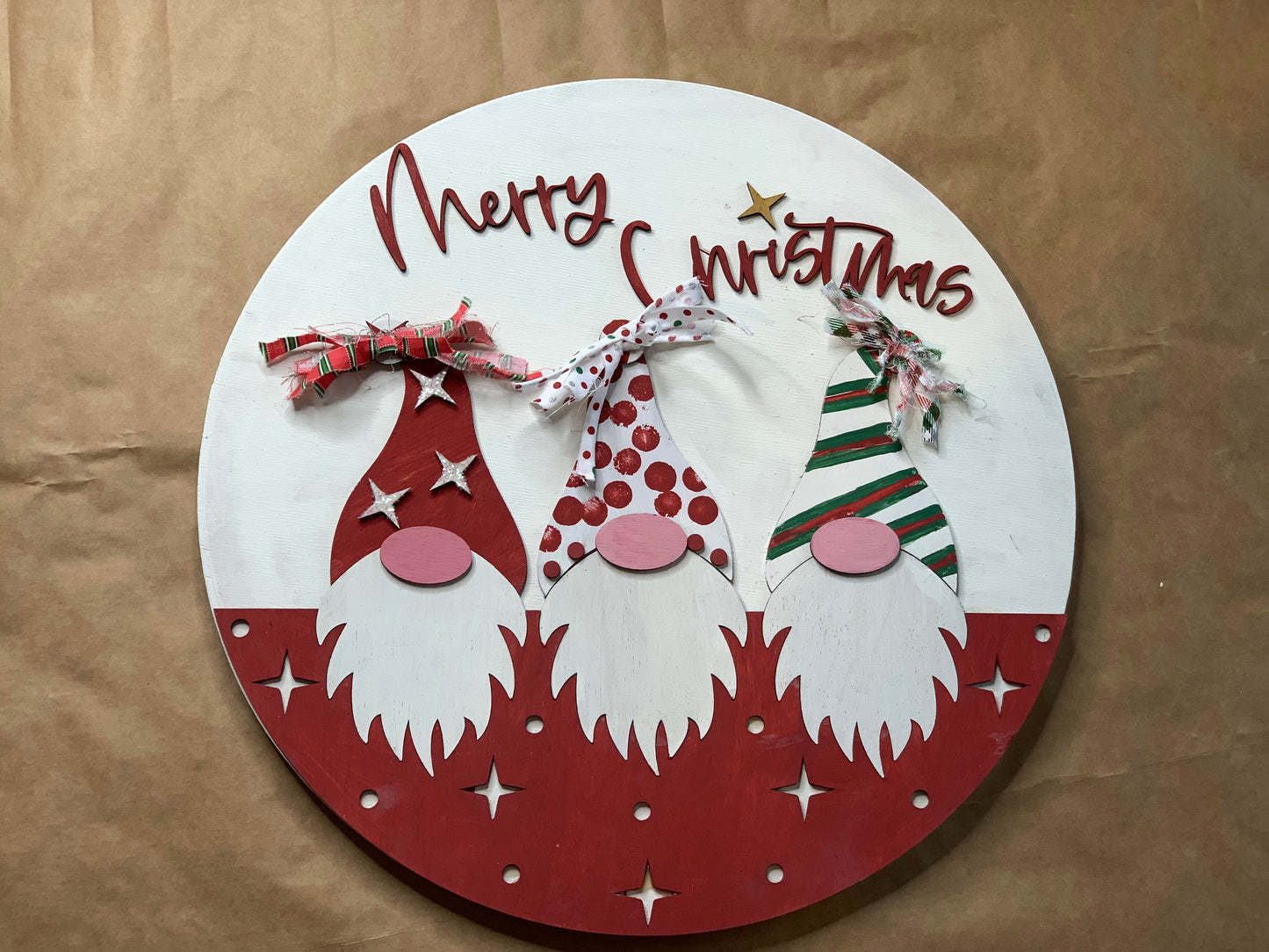 Merry Christmas Gnome Trio