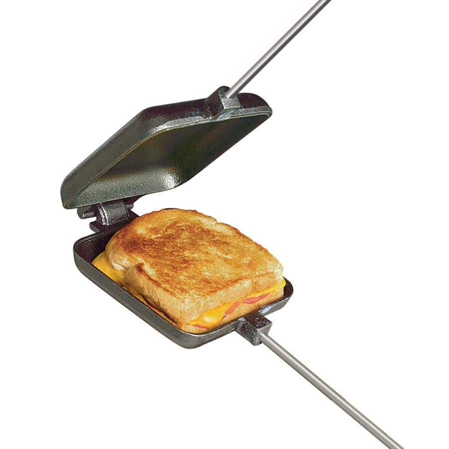 Square Pie Iron - Cast Iron Original Pie Iron by Rome #1705