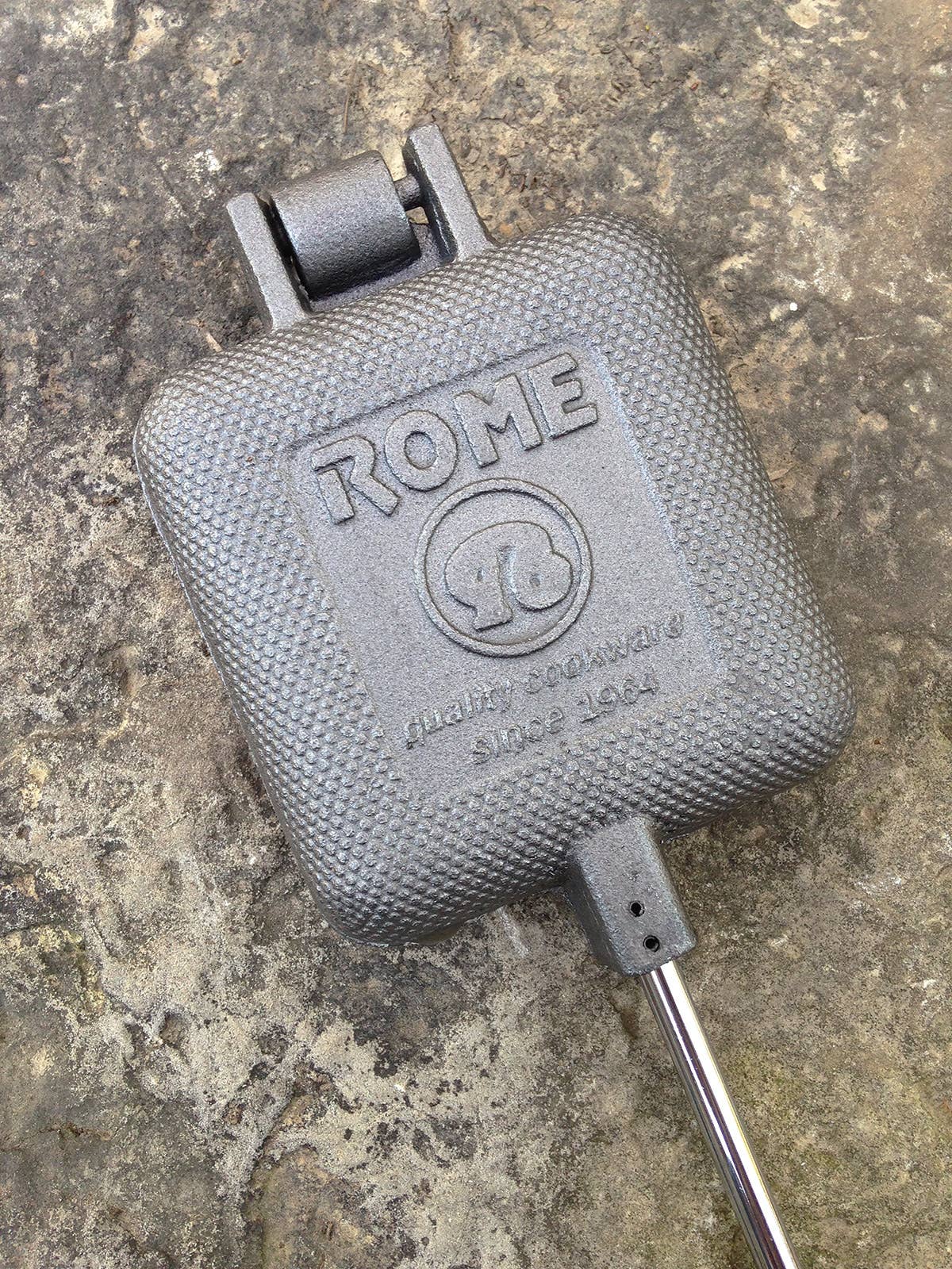 Square Pie Iron - Cast Iron Original Pie Iron by Rome #1705