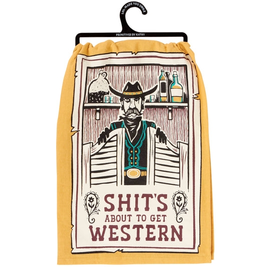 About To Get Western Kitchen Towel