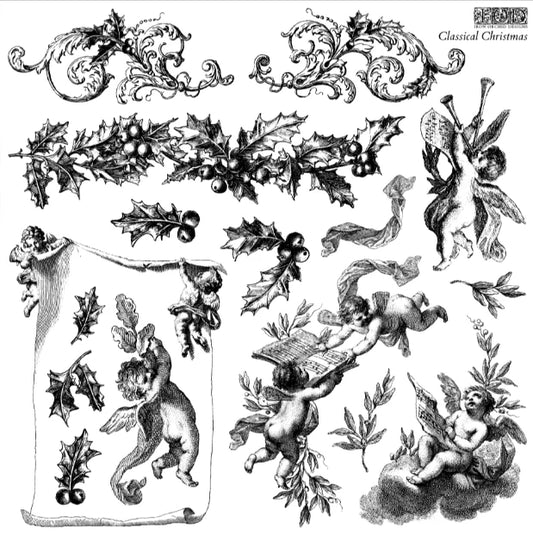 Classical Christmas 12x12 IOD Stamp™