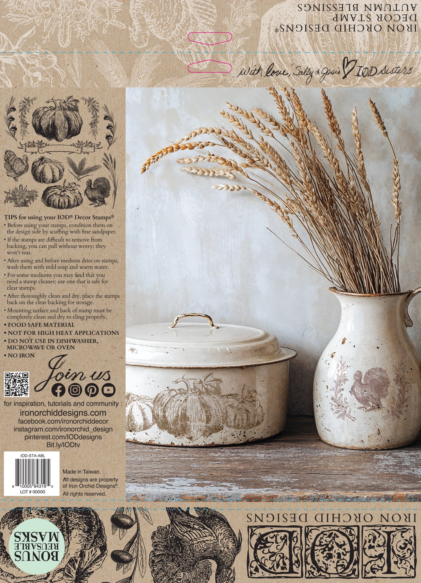 Autumn Blessings Decor Stamp