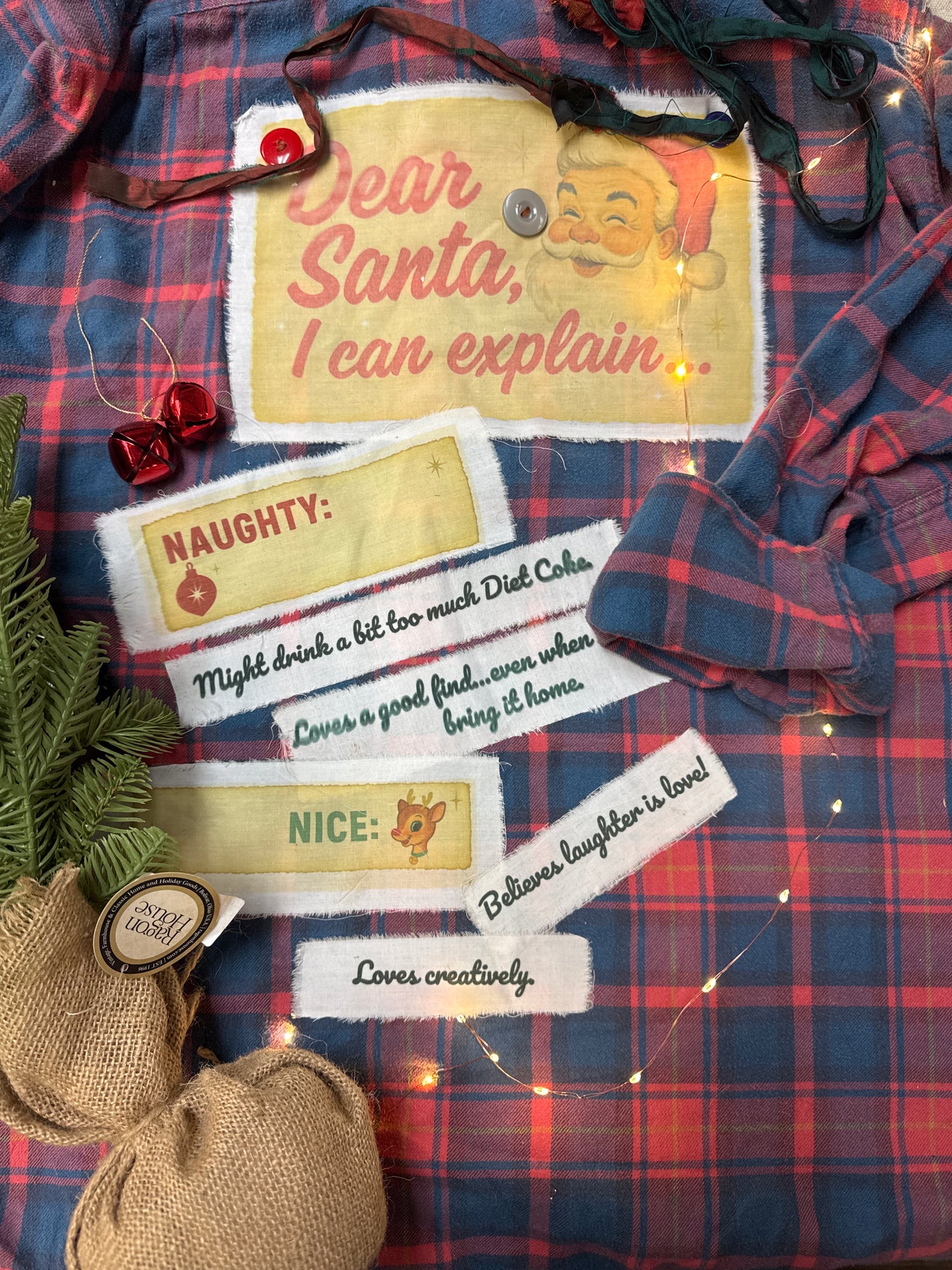 Personalized Christmas Flannel Workshop November 23rd 3pm