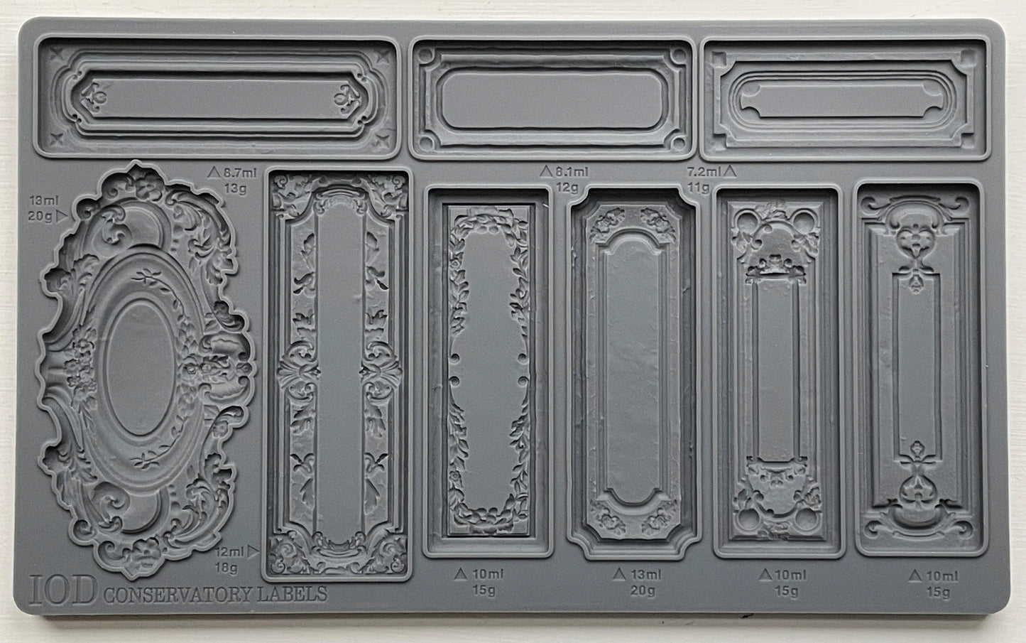 CONSERVATORY LABELS 6X10 IOD MOULD™