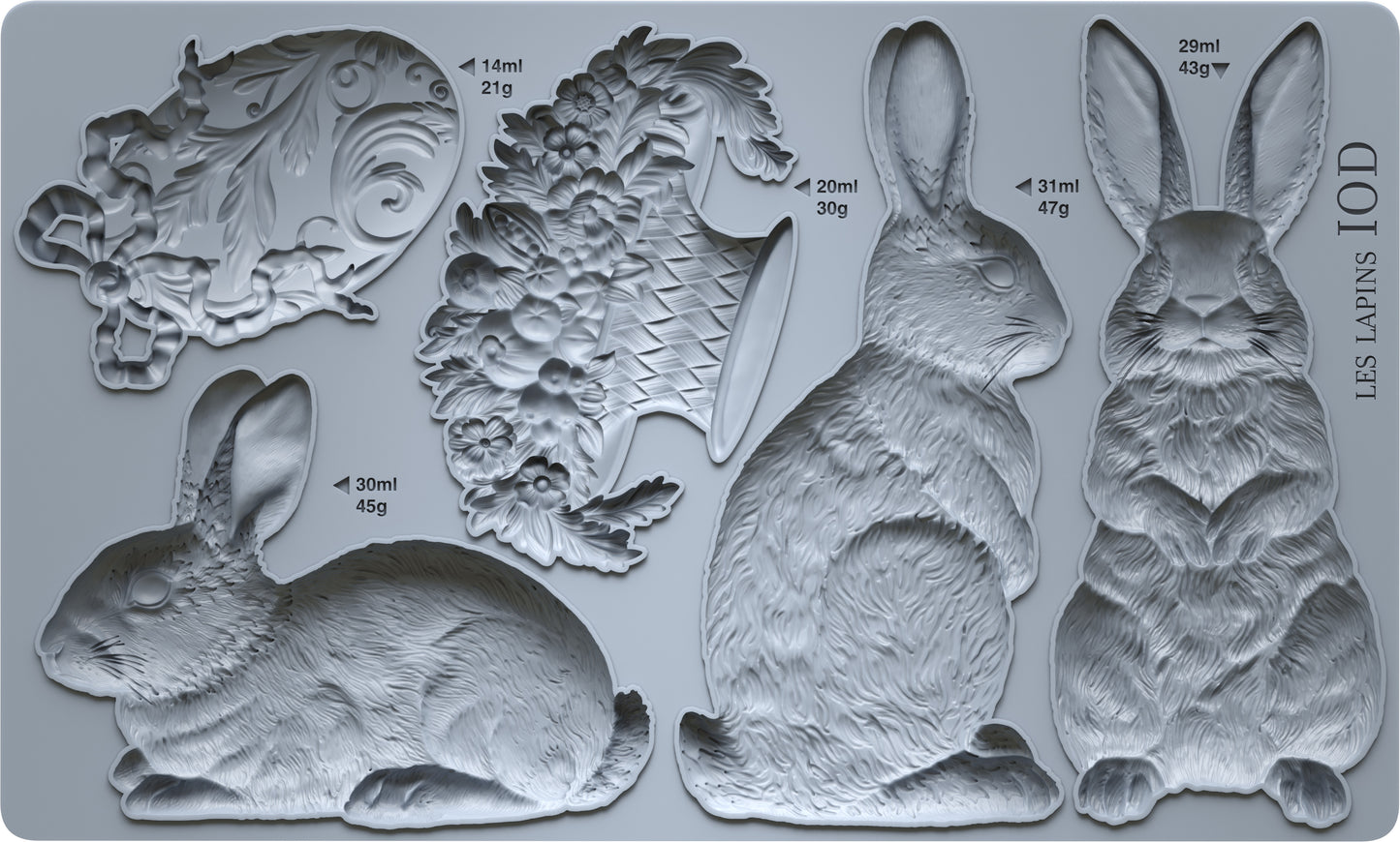 Les Lapins  IOD Mould