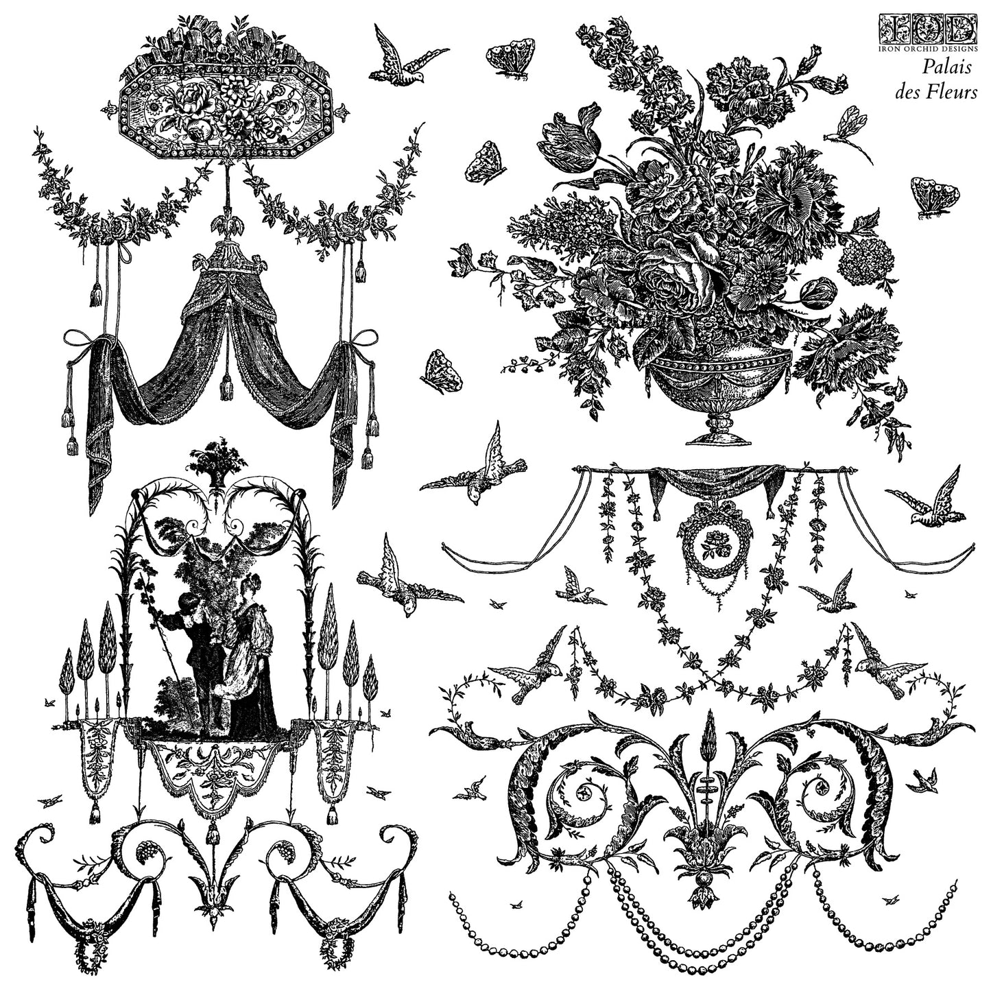 Palais Des Fleurs  IOD Stamp&nbsp;