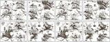 Petits Parasols Black Paint Inlay by IOD - Iron Orchid Designs