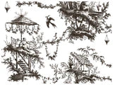 Petits Parasols Black Paint Inlay by IOD - Iron Orchid Designs