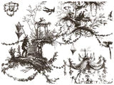 Petits Parasols Black Paint Inlay by IOD - Iron Orchid Designs