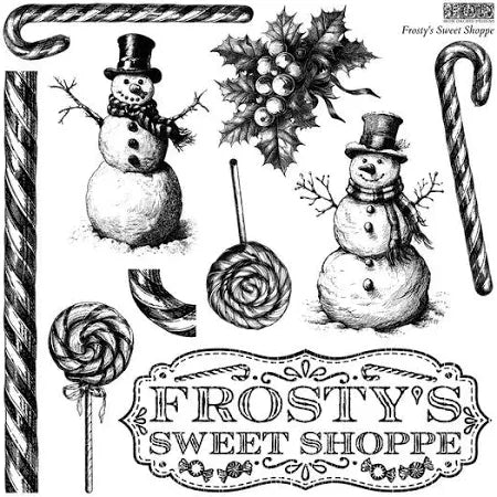 Frosty's Sweet Shoppe Decor Stamp™ by IOD (12"x12")