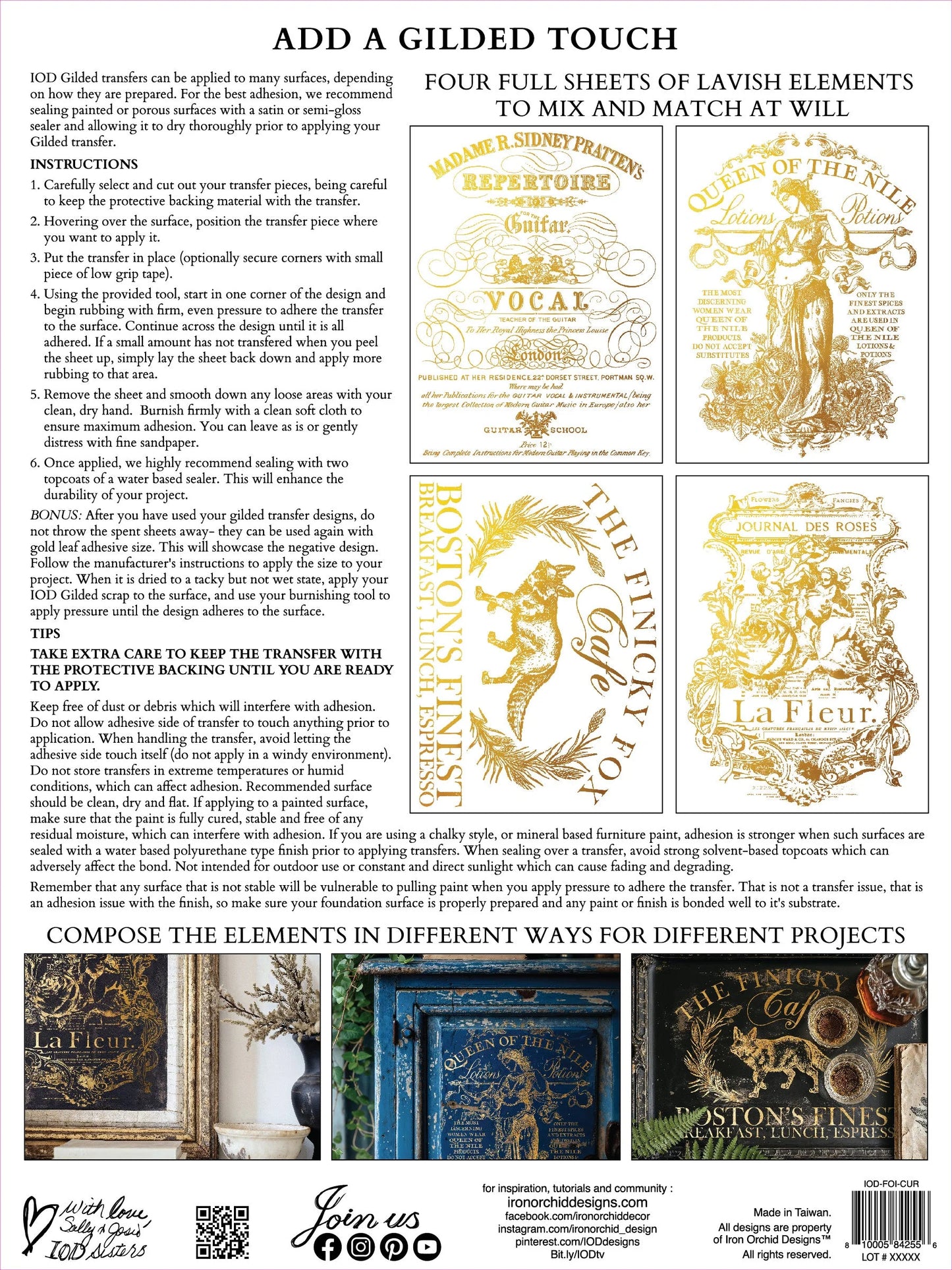 CURATED SIGNAGE IOD FOIL TRANSFER 12X16 PAD™ (MMInventory)
