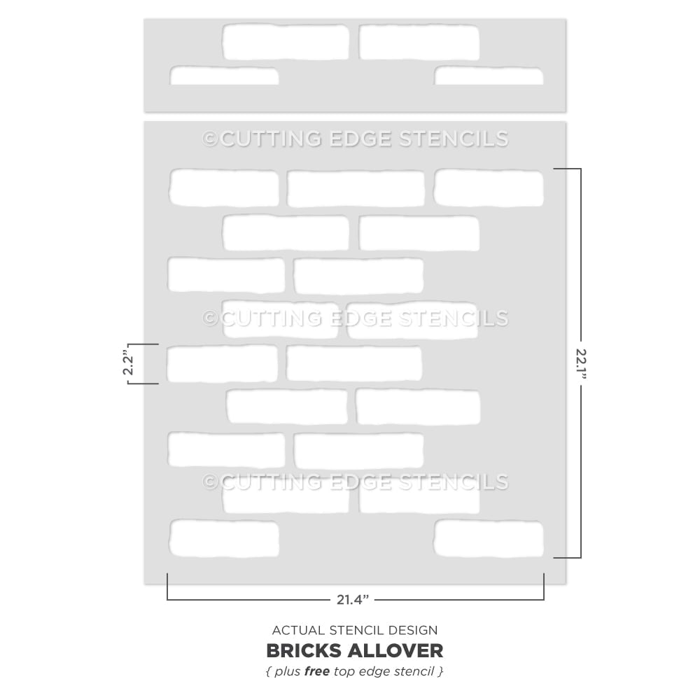 Bricks Allover Stencil