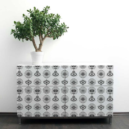 Magic Eye Furniture Stencil