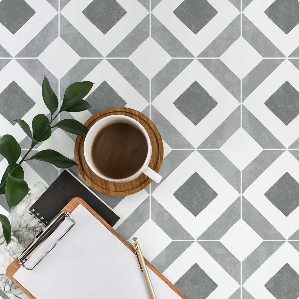 Quattro Tile Stencil Large