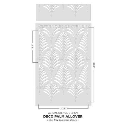 Deco Palm Wall Stencil