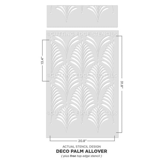 Deco Palm Wall Stencil