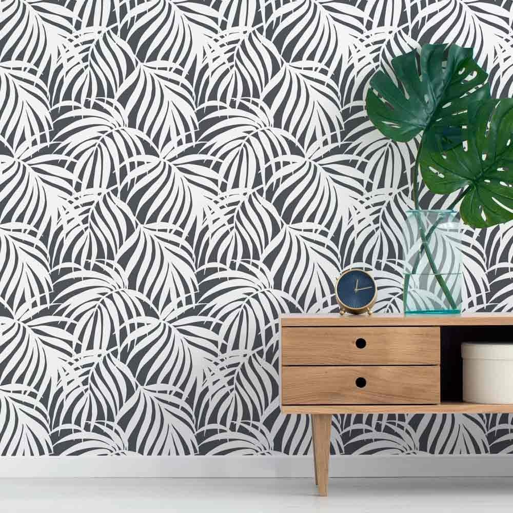 Breezy Palm Wall Stencil