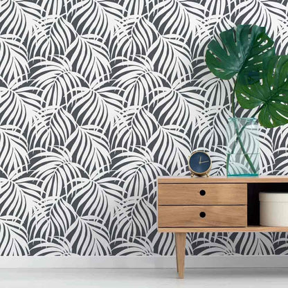 Breezy Palm Wall Stencil