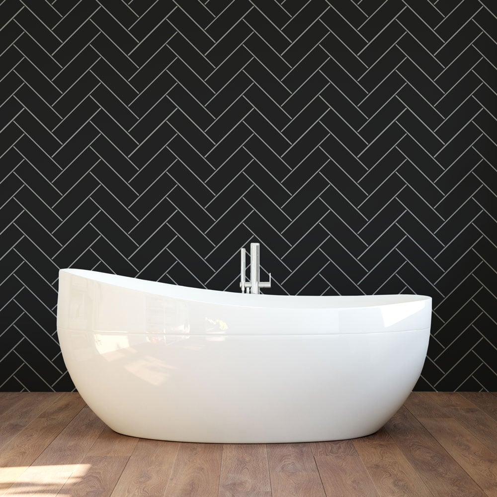 Herringbone Subway Tile Stencil