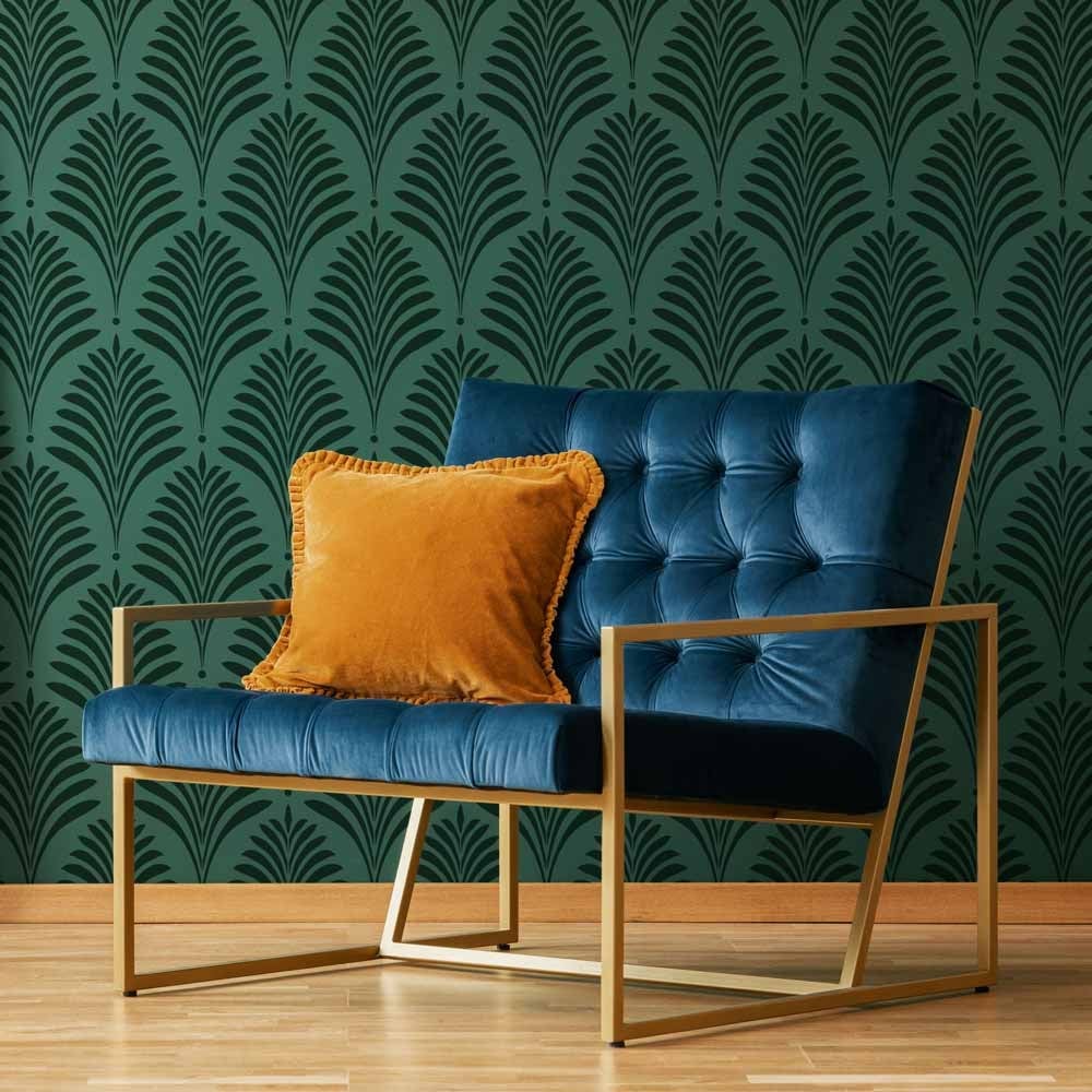 Deco Palm Wall Stencil