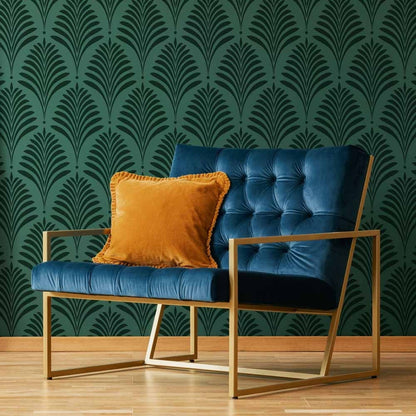 Deco Palm Wall Stencil