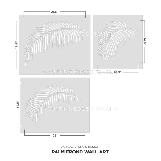 Palm Frond Wall Stencil