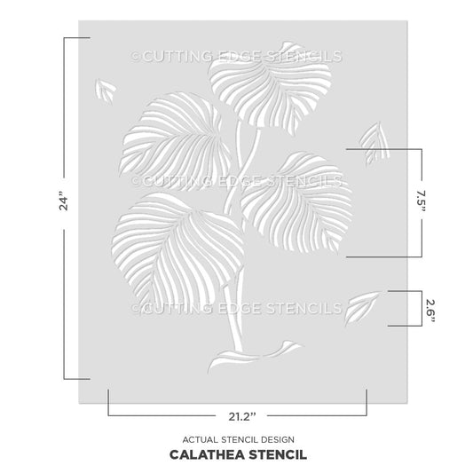 Calathea Wall Stencil