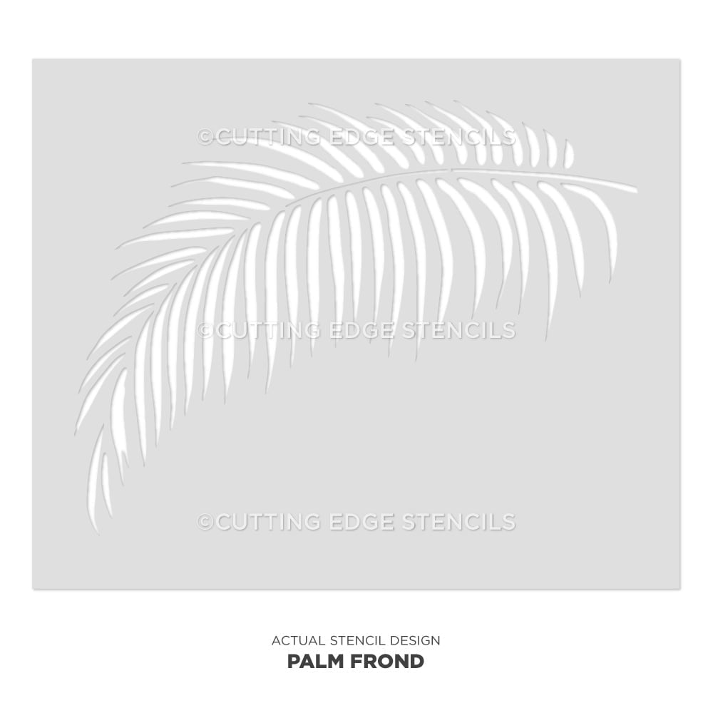 Palm Frond Wall Stencil
