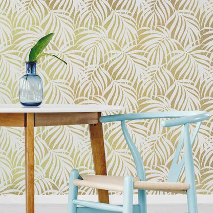 Breezy Palm Wall Stencil