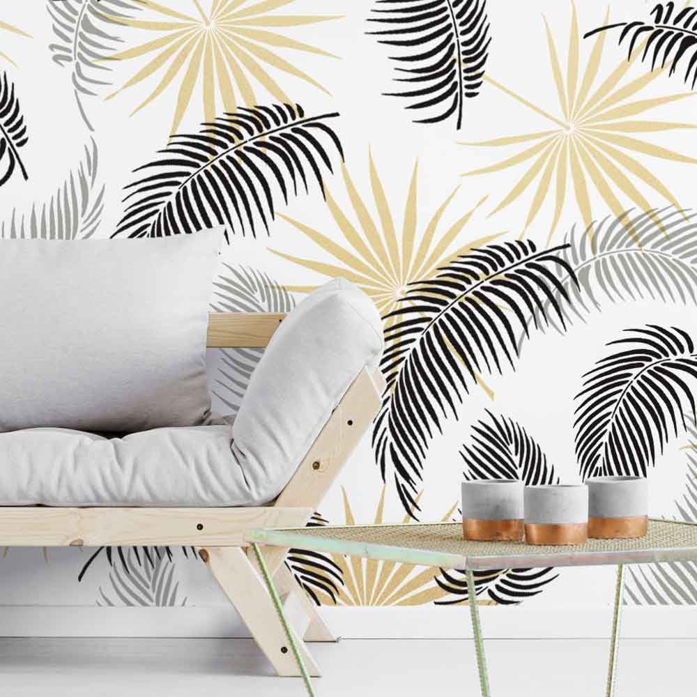 Palm Frond Wall Stencil