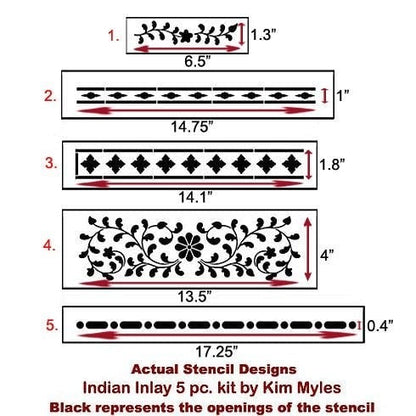 Indian Inlay Stencil Kit
