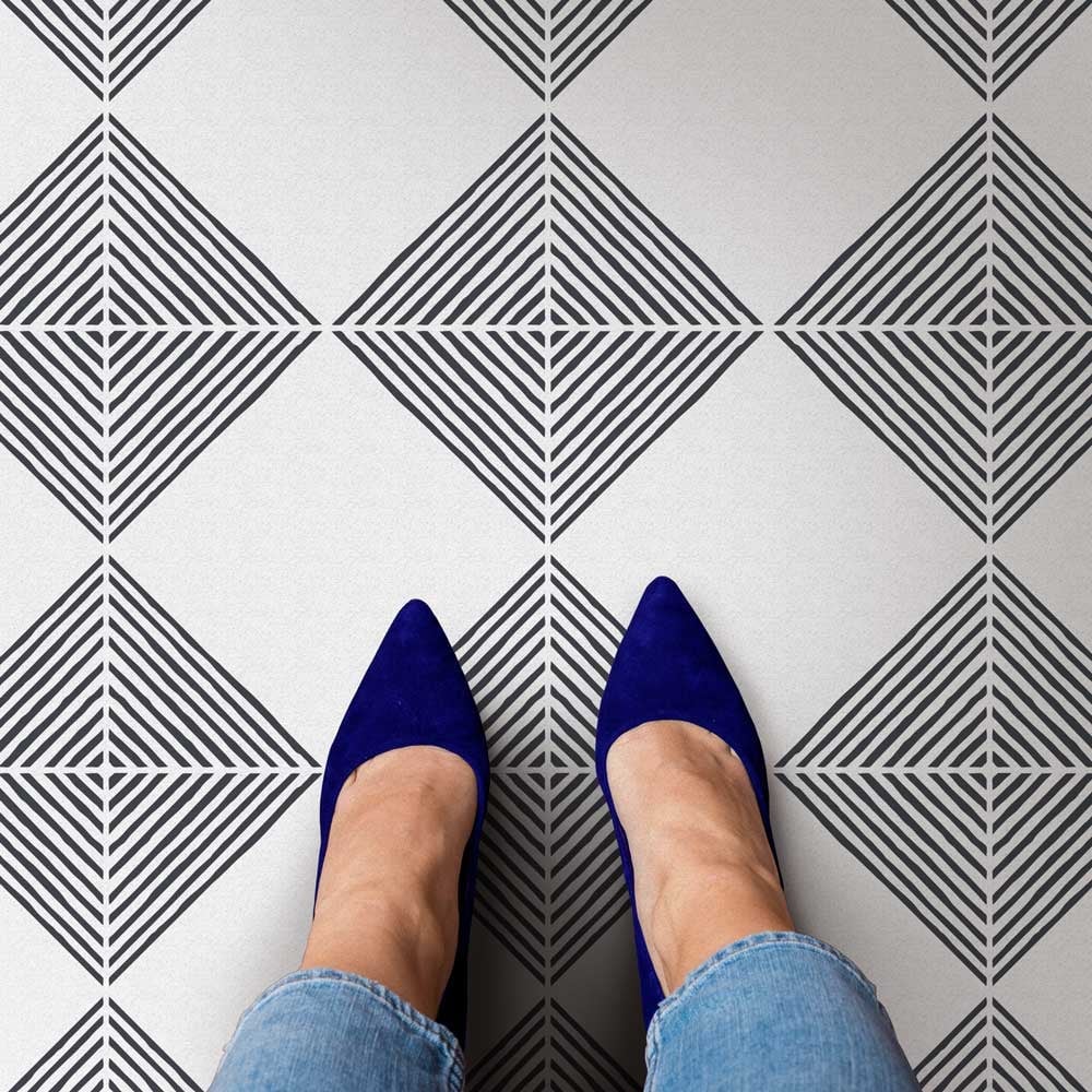Nola Tile Stencil Large
