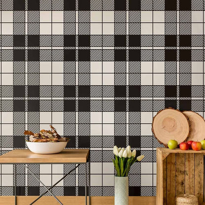 Tartan Wall Stencil