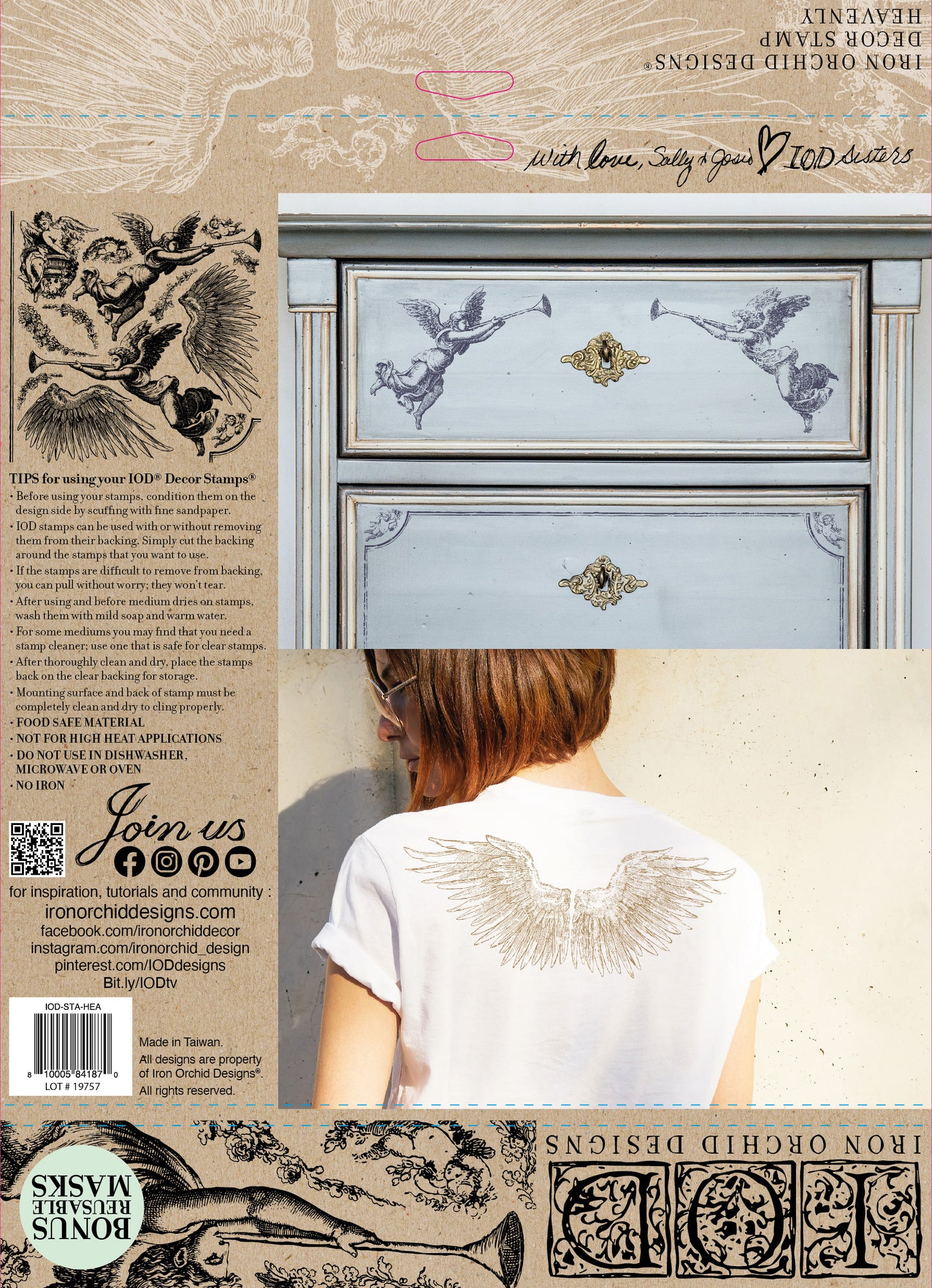 Heavenly 12x12 stamp