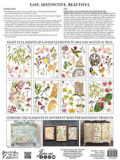 Paradise IOD  Paint Inlay 12x16 pad