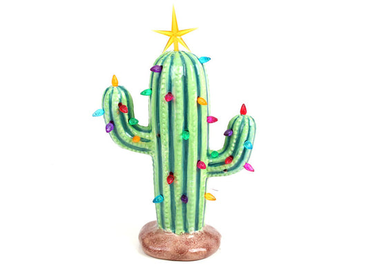 Lighted Christmas Cactus