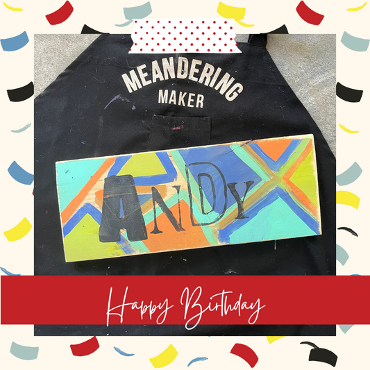 License Plate Name Board Birthday Party Project