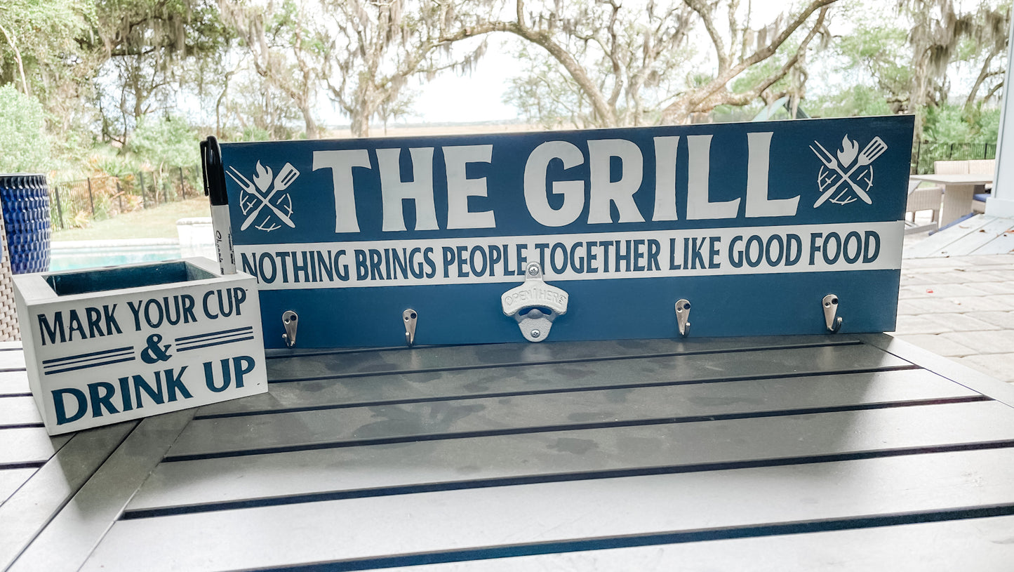 Nothing Brings People Together Like Good Food Grill sign