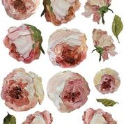PAINTERLY FLORALS IOD TRANSFER 12x16 PAD