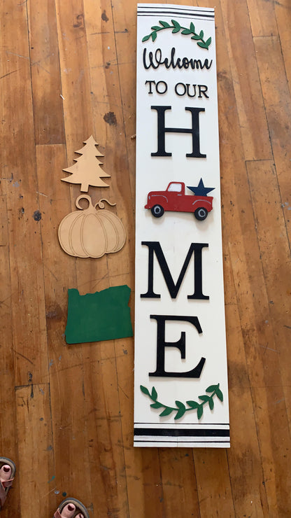 INTERCHANGABLE PORCH SIGN