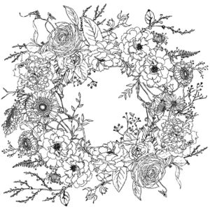 Winter's Song Wreath 24x24 Paintable™ Decor Transfer™